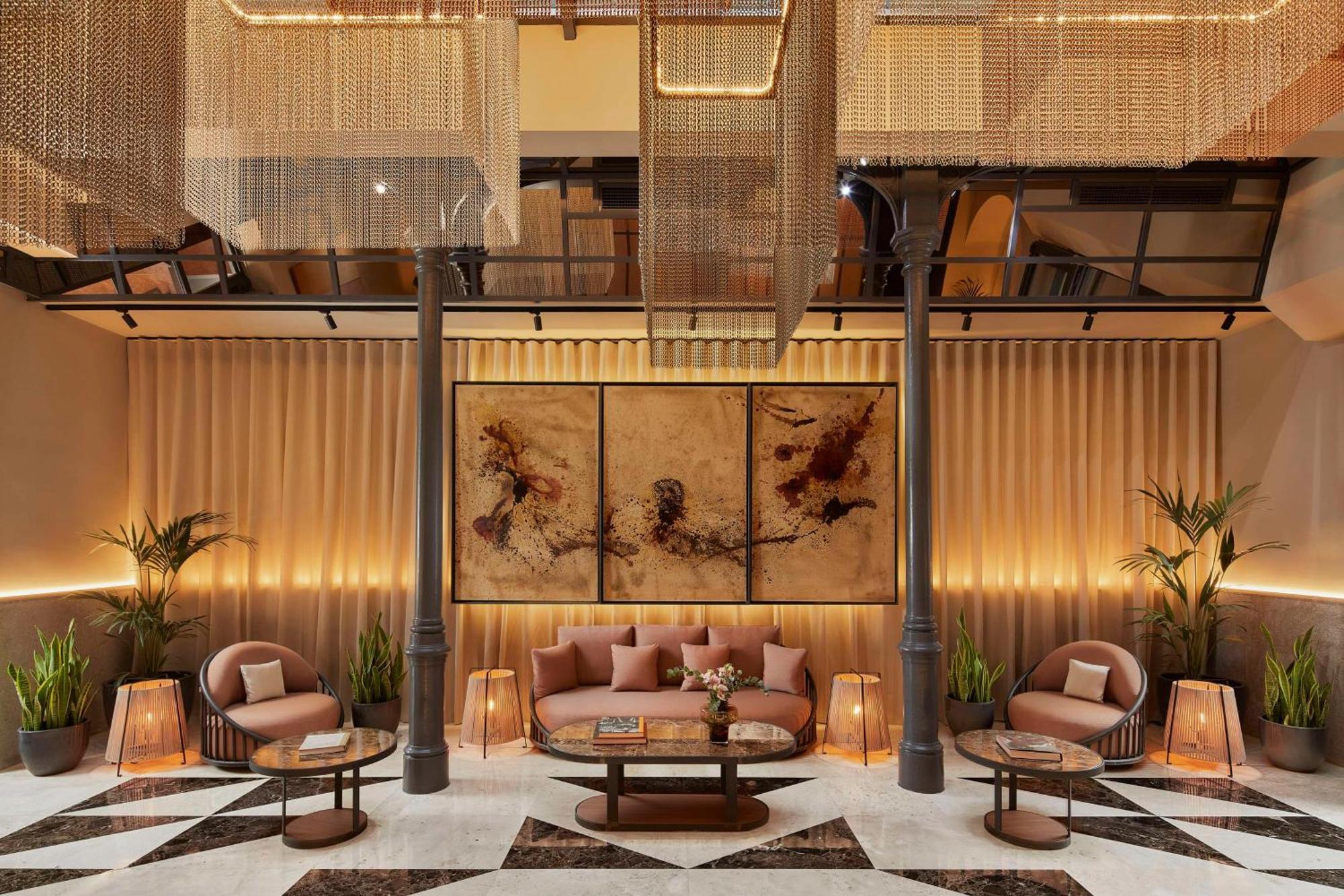Nh Collection Madrid Palacio De Tepa Kültér fotó The lobby of the hotel